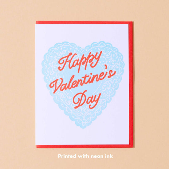 Vintage Valentine Letterpress Greeting Card