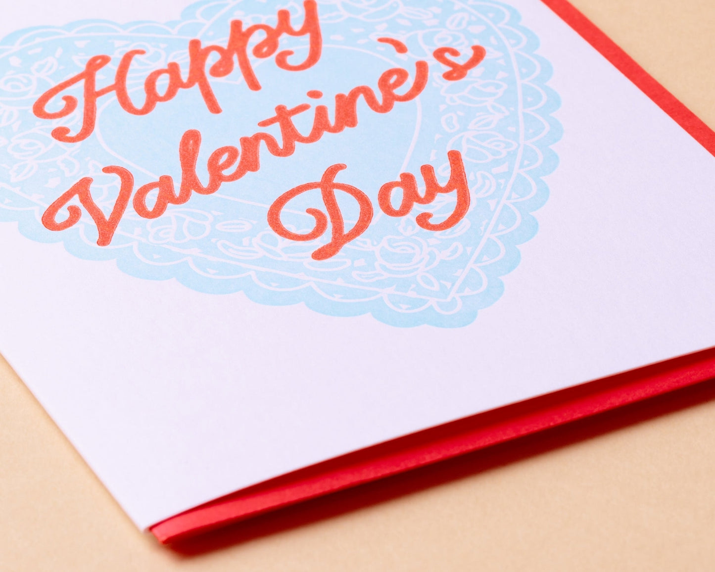 Vintage Valentine Letterpress Greeting Card