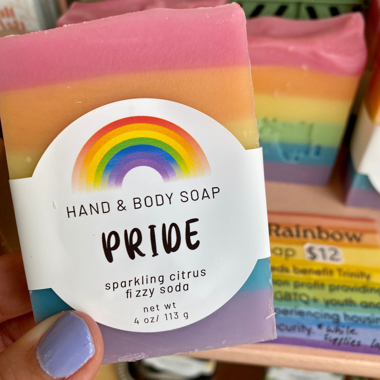 LGBT+ PRIDE Citrus Rainbow Soap - Giveback Bar