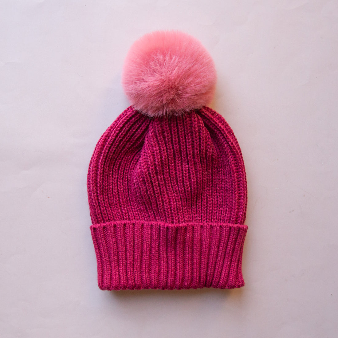 Snow Bunny Pom Beanie - Wine