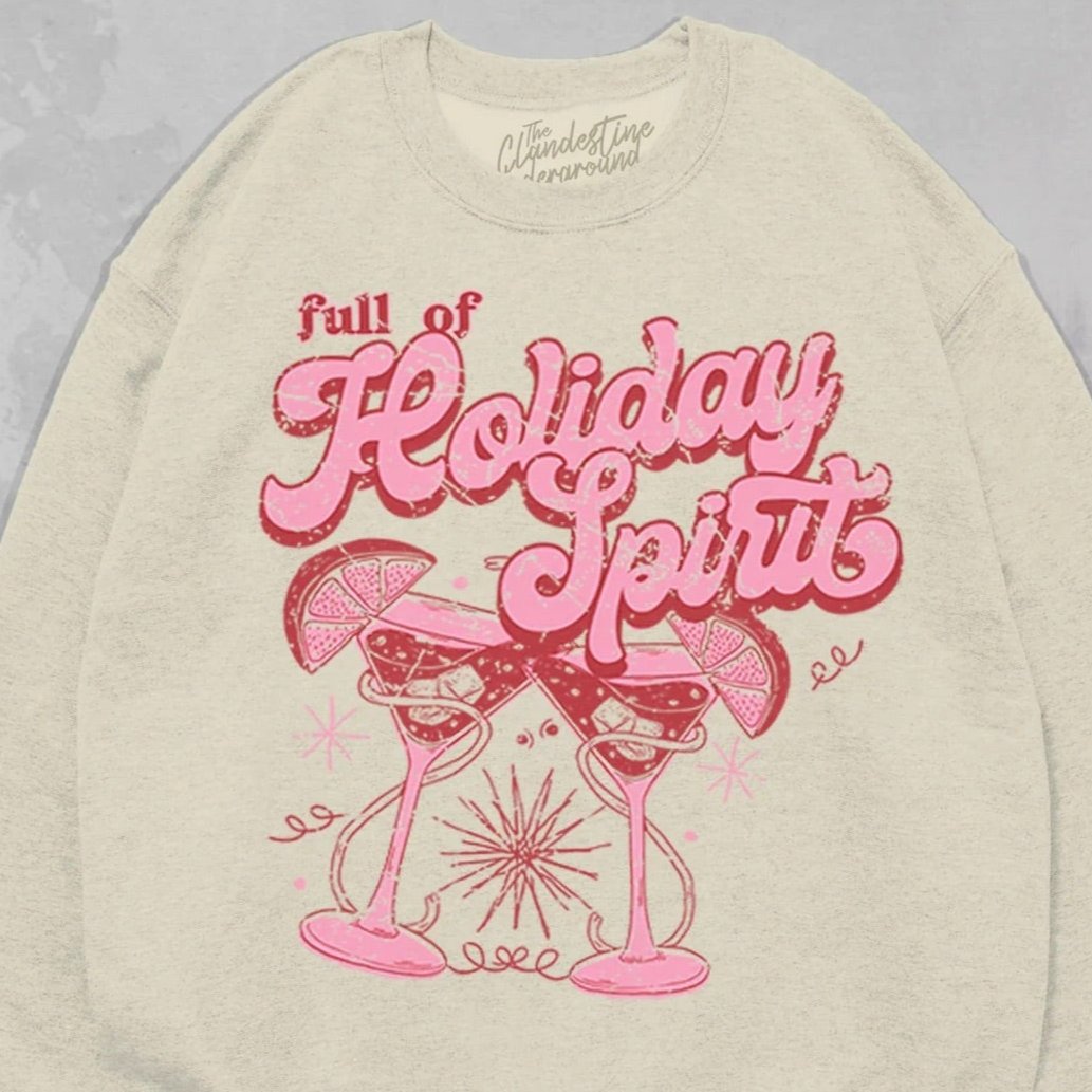 Christmas Spirits 90's Oversized Sweatshirt