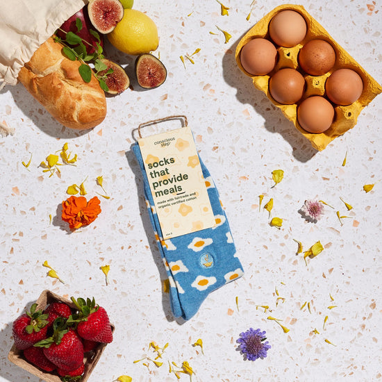 Socks That Provide Meals - Eggs