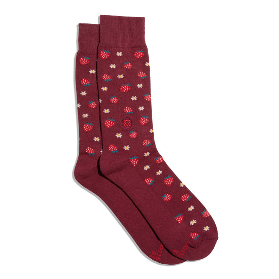 Socks That Support Self-Checks - Strawberries