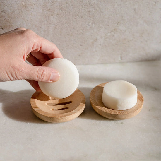 Bamboo Dish - Holder for Shampoo Bar or Scrub Brush