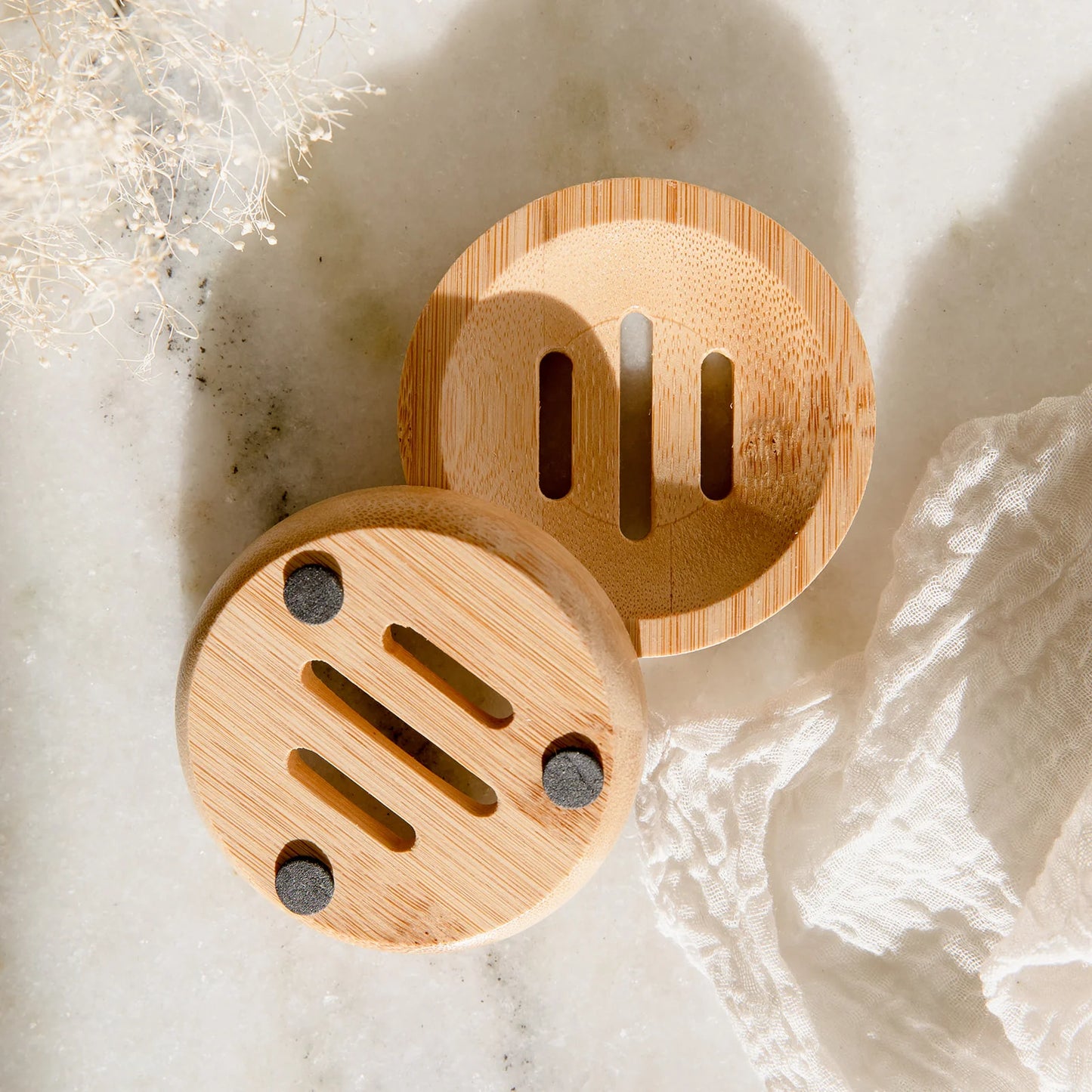 Bamboo Dish - Holder for Shampoo Bar or Scrub Brush