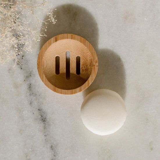 Bamboo Dish - Holder for Shampoo Bar or Scrub Brush