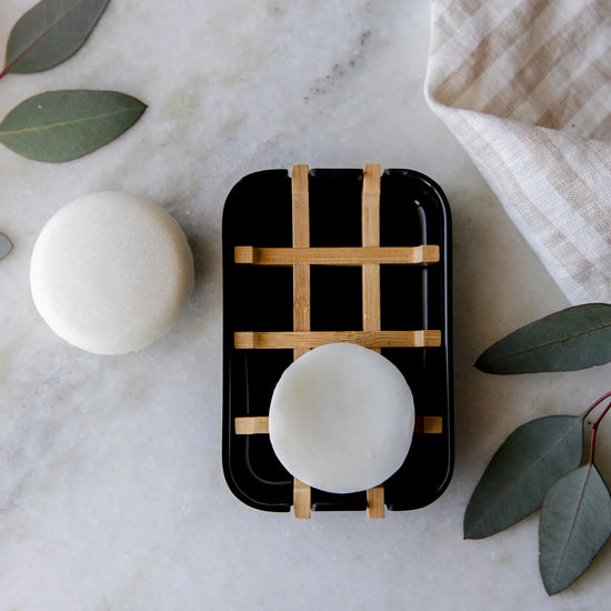 Zero Waste Soap Dish Compostable - Black or White