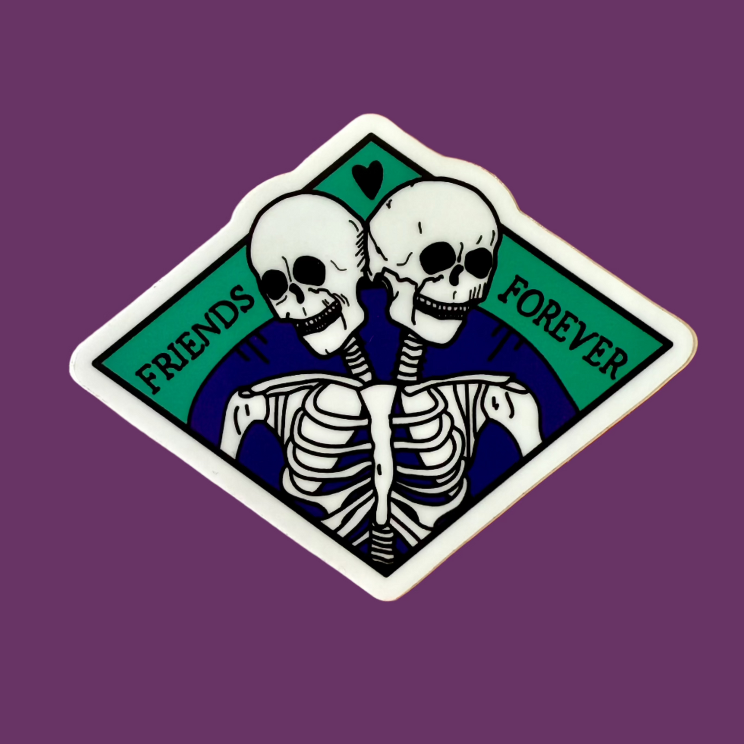 Friends Forever Spooky Vinyl Sticker