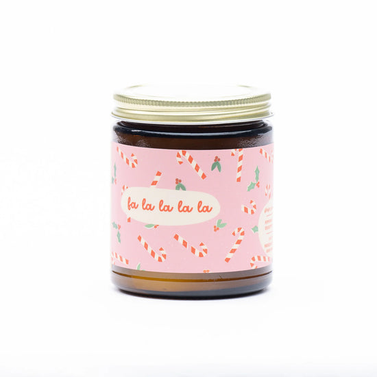 Fa La La Soy Wax Candle - Peppermint, Spearmint & Rosemary