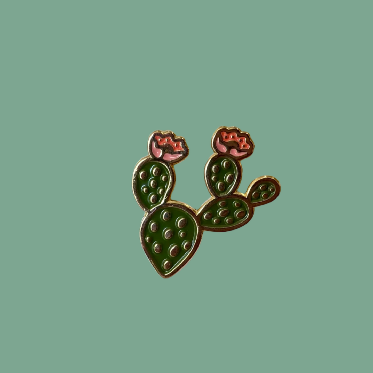 Prickly Pear Cactus Enamel PIn