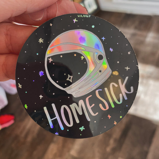 Homesick Holographic Vinyl Sticker