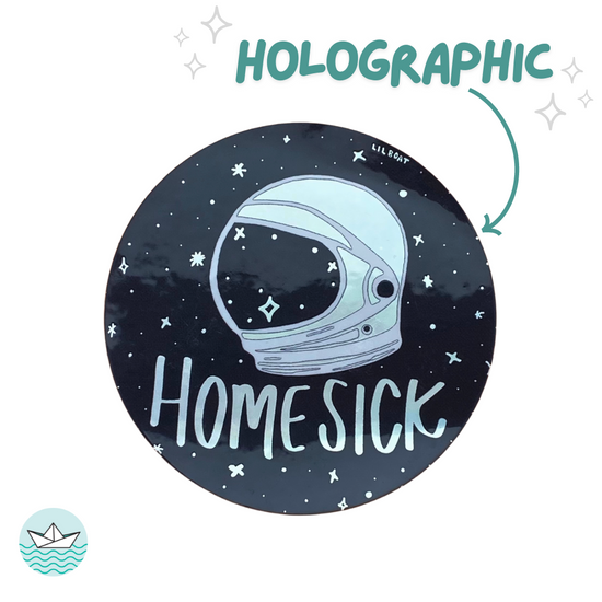 Homesick Holographic Vinyl Sticker