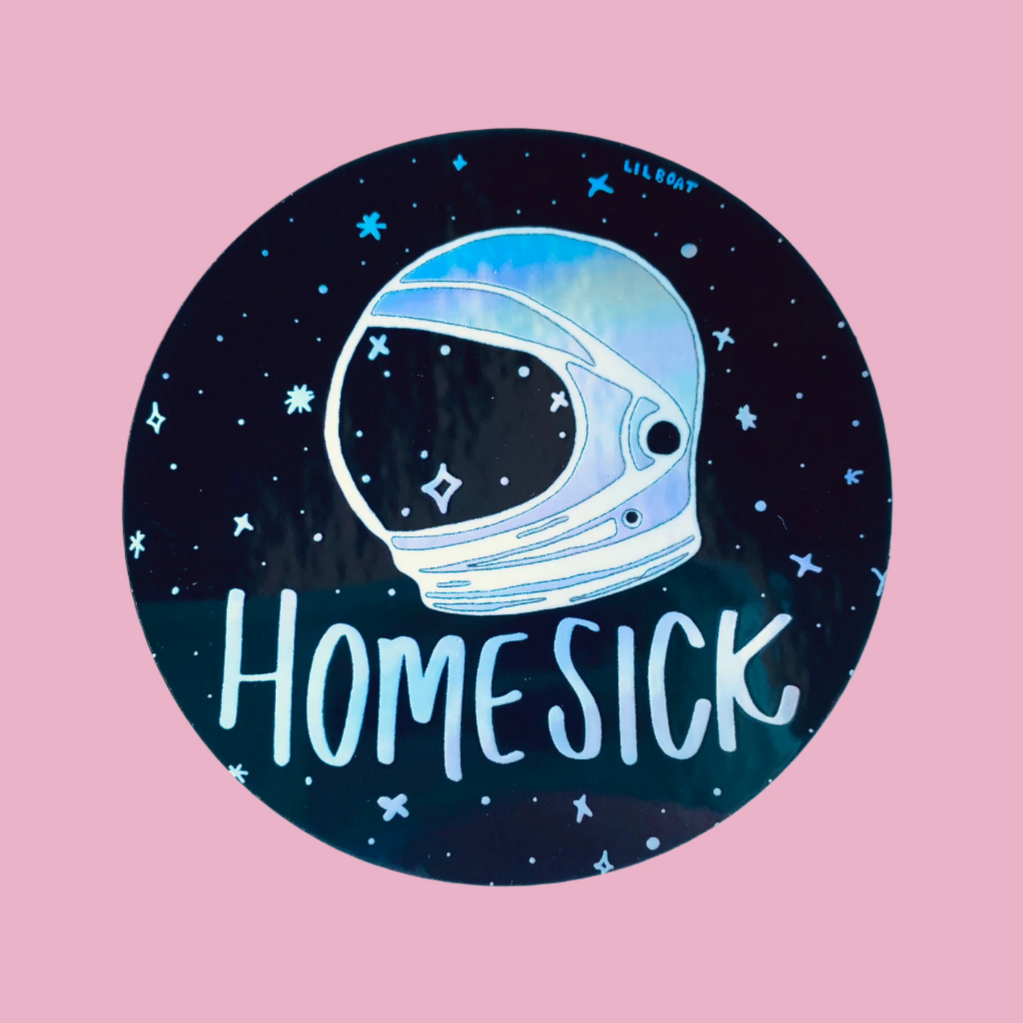 Homesick Holographic Vinyl Sticker