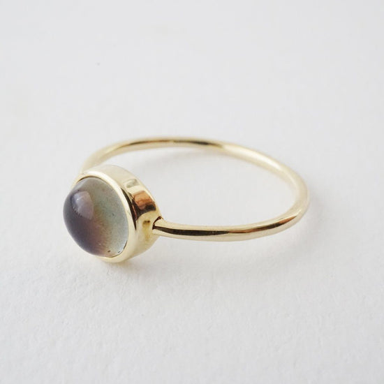 Mini Mood Ring: 18k Gold