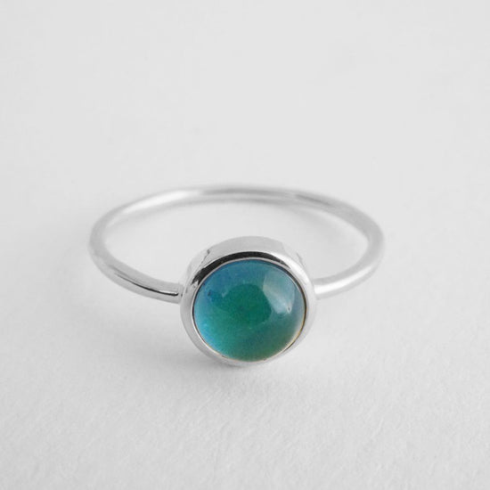 Mini Mood Ring: Sterling Silver