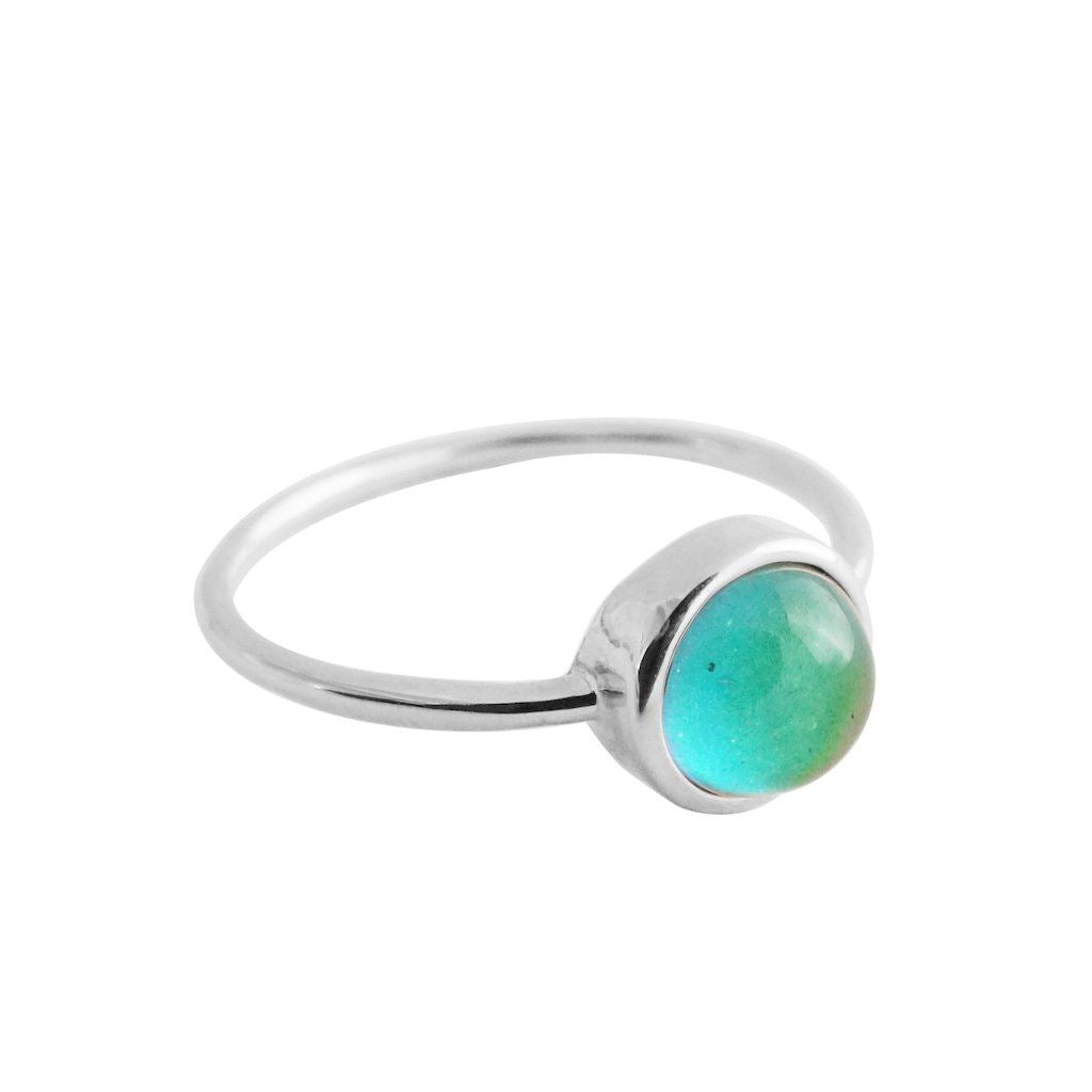 Mini Mood Ring: Sterling Silver