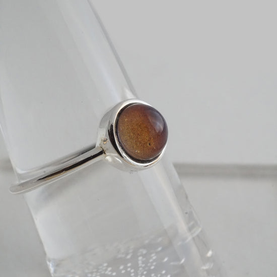 Mini Mood Ring: Sterling Silver