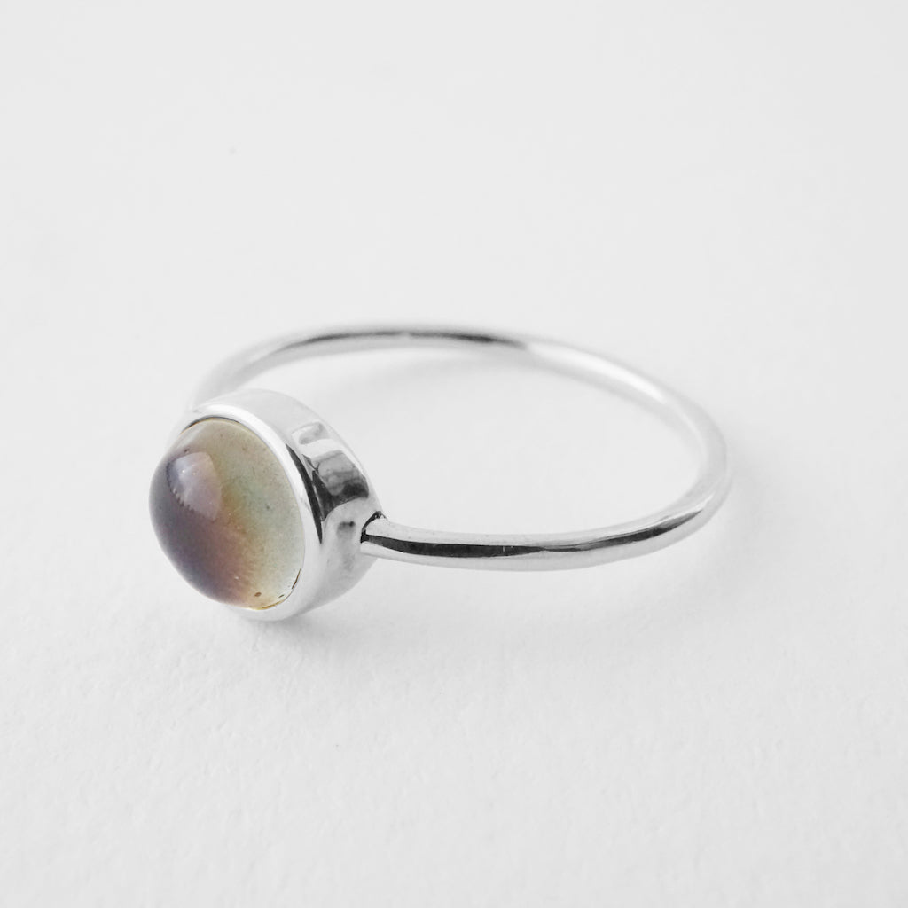 Mini Mood Ring: Sterling Silver