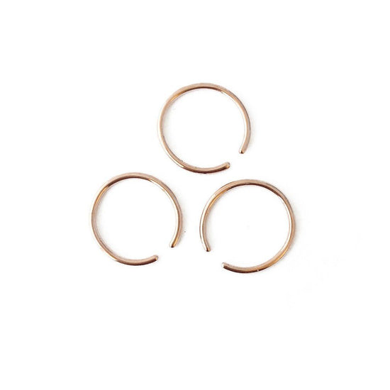 Rose Gold Plated Stacking Set of 3 Rings