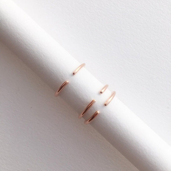 Rose Gold Plated Stacking Set of 3 Rings