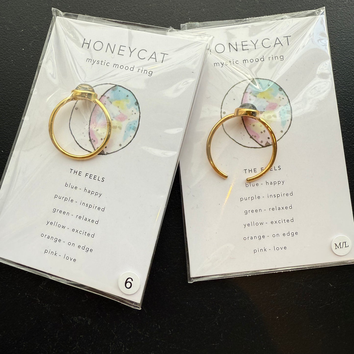 Mini Mood Ring: 18k Gold