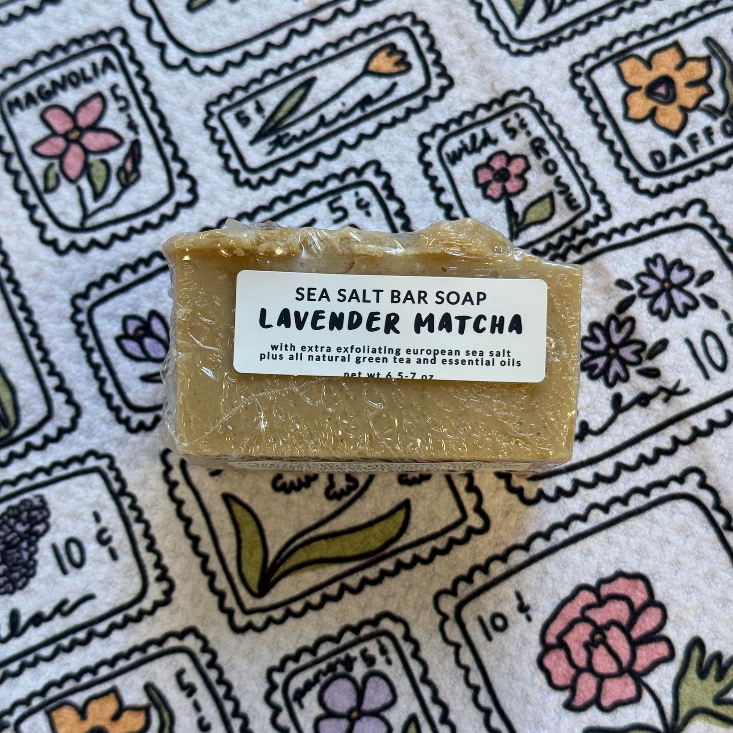 Lavender Matcha Sea Salt Bar Soap