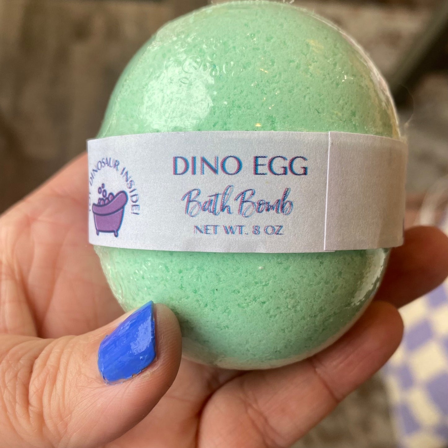 Dino Egg Toy Bath Bomb - Green Apple