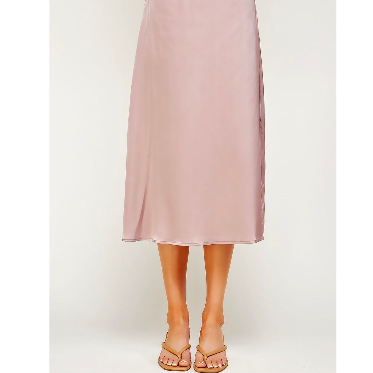 Satin Midi Skirt