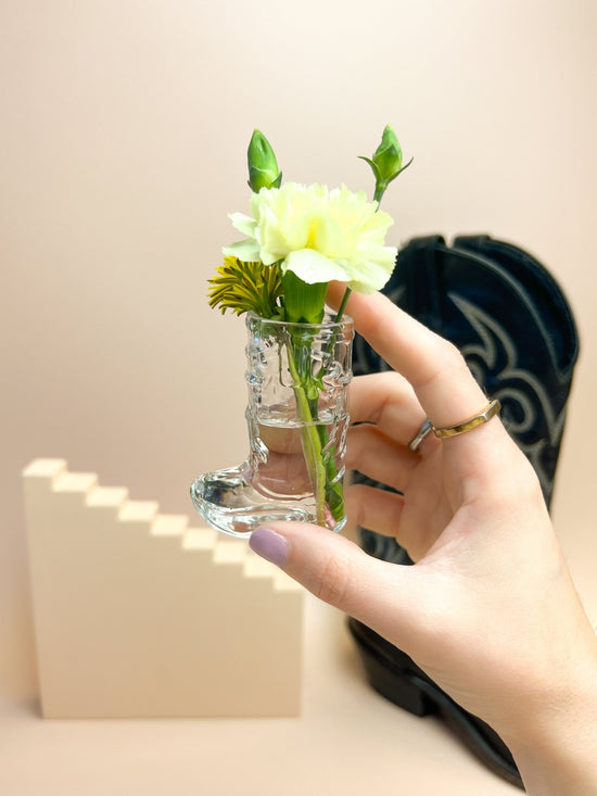 Cowboy Boot Shot Glass - Clear or Pink