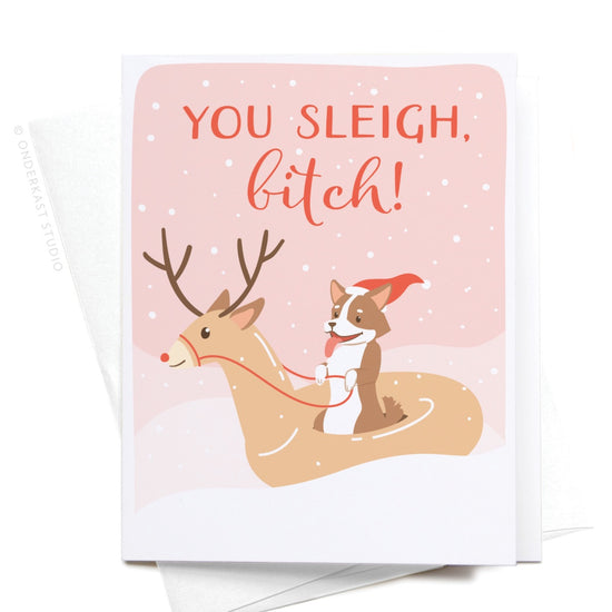 You Sleigh Bitch Holiday Card