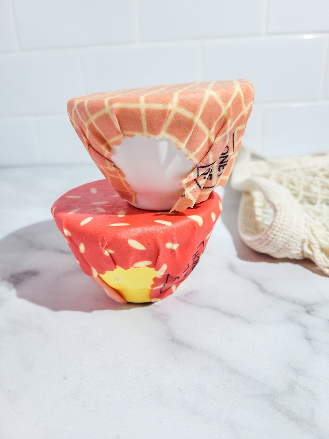 All Natural Beeswax Wrap Mini - Red Dot