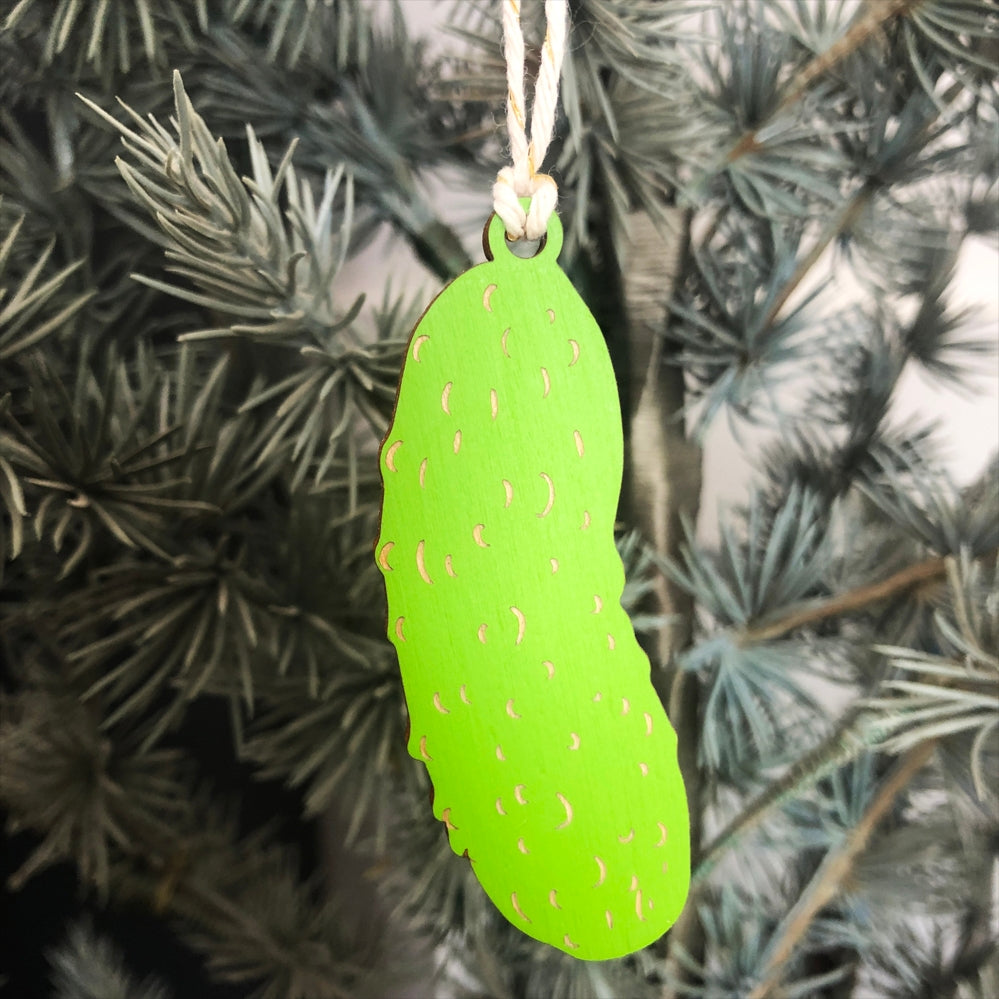 Pickle Ornament w/ Greeting Card