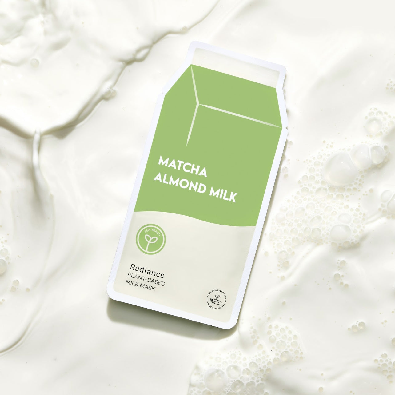 Matcha Almond Milk Plant-Based Sheet Mask