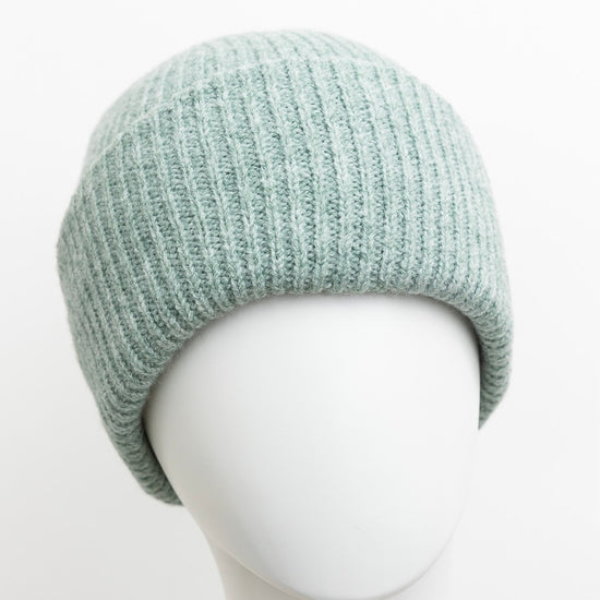 Recycled Material Knit Beanie - Ivory, Mocha, or Sage