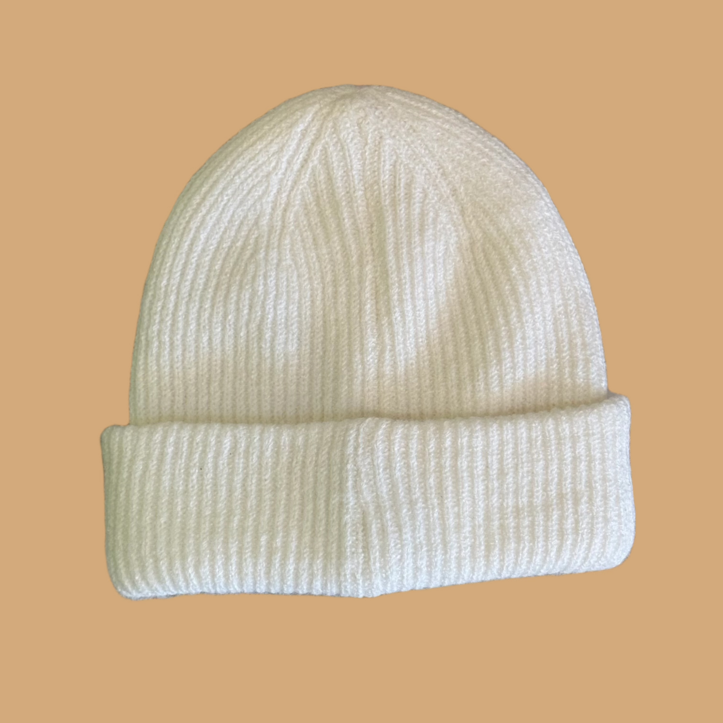 Recycled Material Knit Beanie - Ivory, Mocha, or Sage