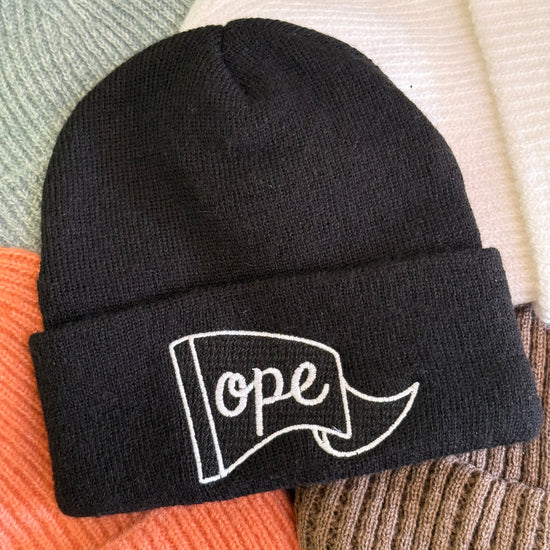 Ope Embroidered Beanie