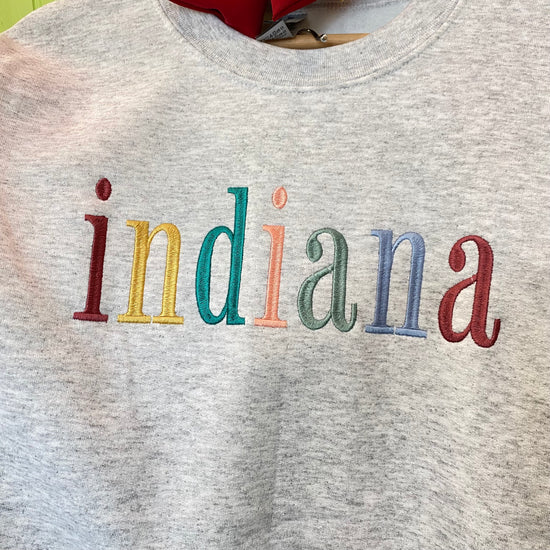 Indiana Embroidered Crewneck Sweatshirt