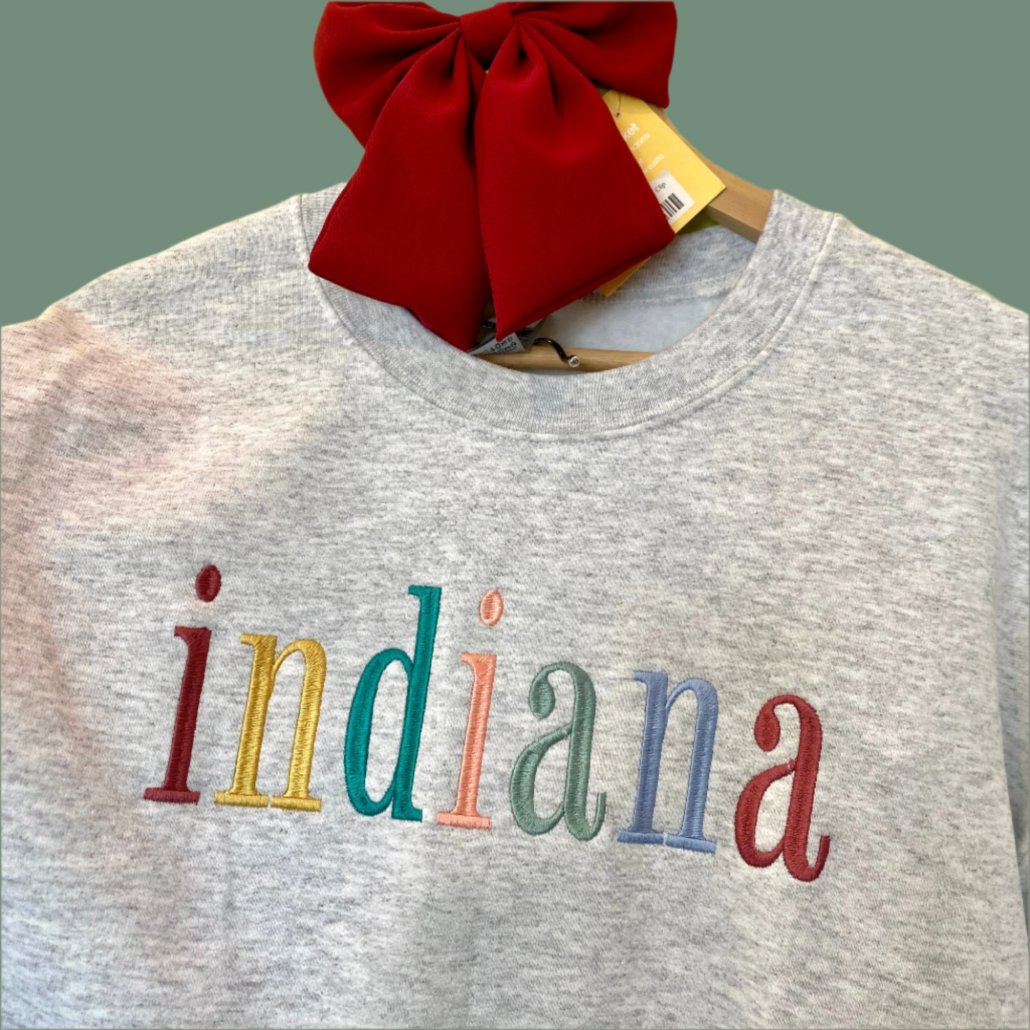 Indiana Embroidered Crewneck Sweatshirt