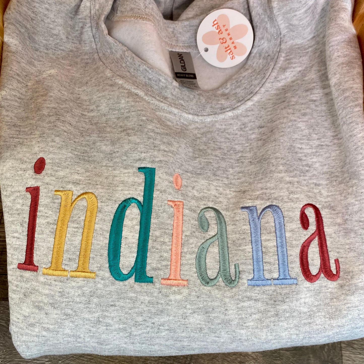 Indiana Embroidered Crewneck Sweatshirt