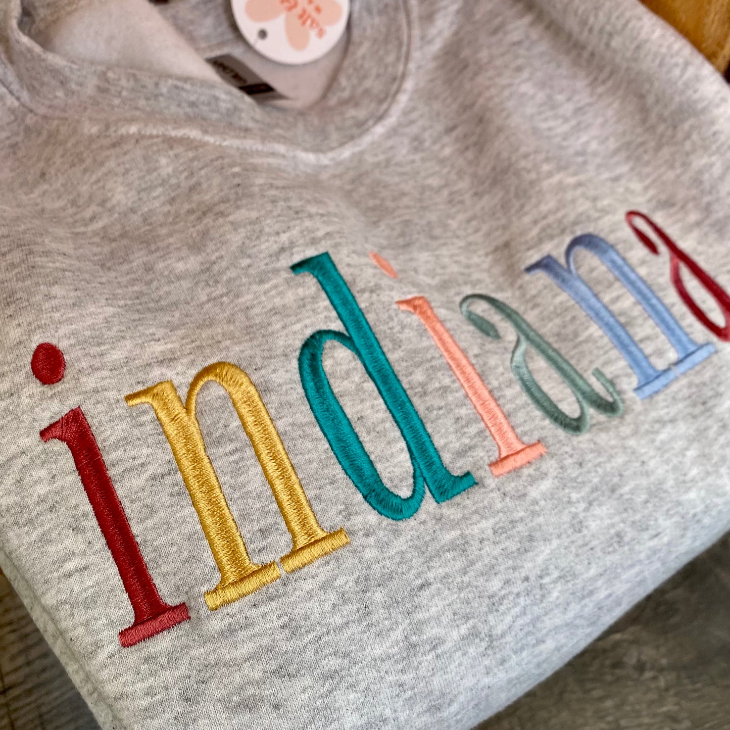 Indiana Embroidered Crewneck Sweatshirt