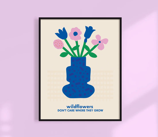 Wildflowers Dolly Quote - 11 x 14 Art Print