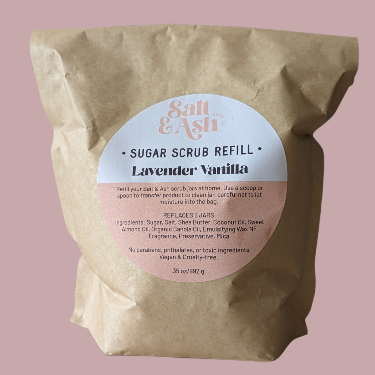 Refill Lavender Vanilla 35 oz. Body Scrub