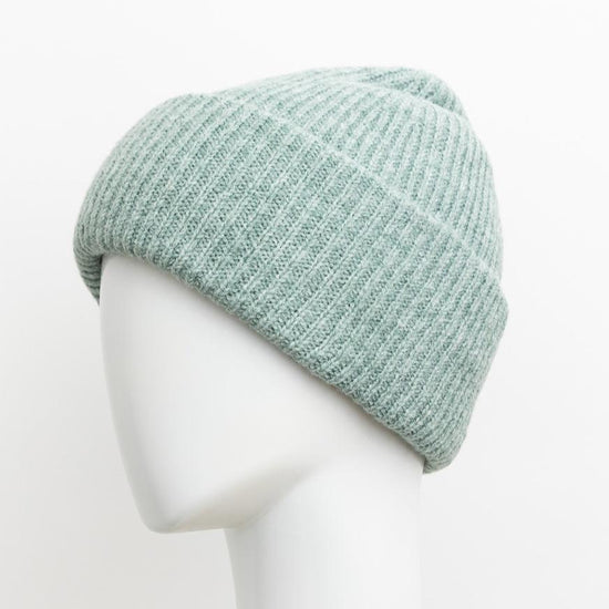 Recycled Material Knit Beanie - Ivory, Mocha, or Sage