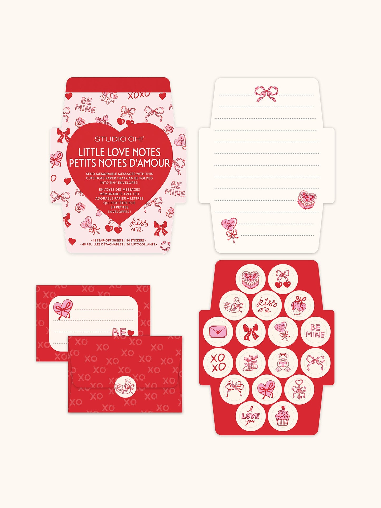Be My Heart Mini Memos with Stickers
