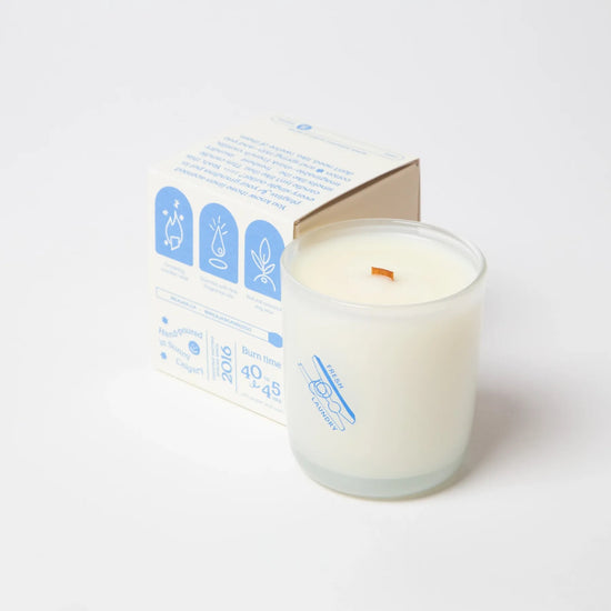 Fresh Laundry Coconut Soy Wax Candle - Cotton & French Vanilla