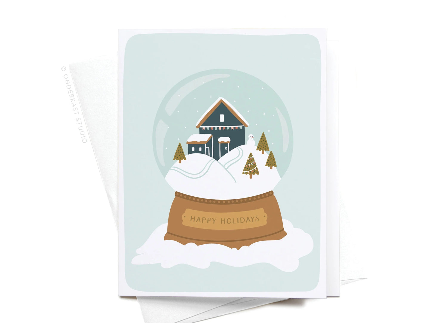 Happy Holidays Snowglobe Holiday Card