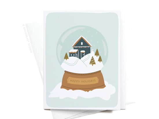 Happy Holidays Snowglobe Holiday Card