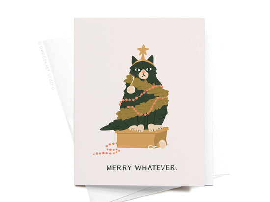 Merry Whatever Cat Holiday Card