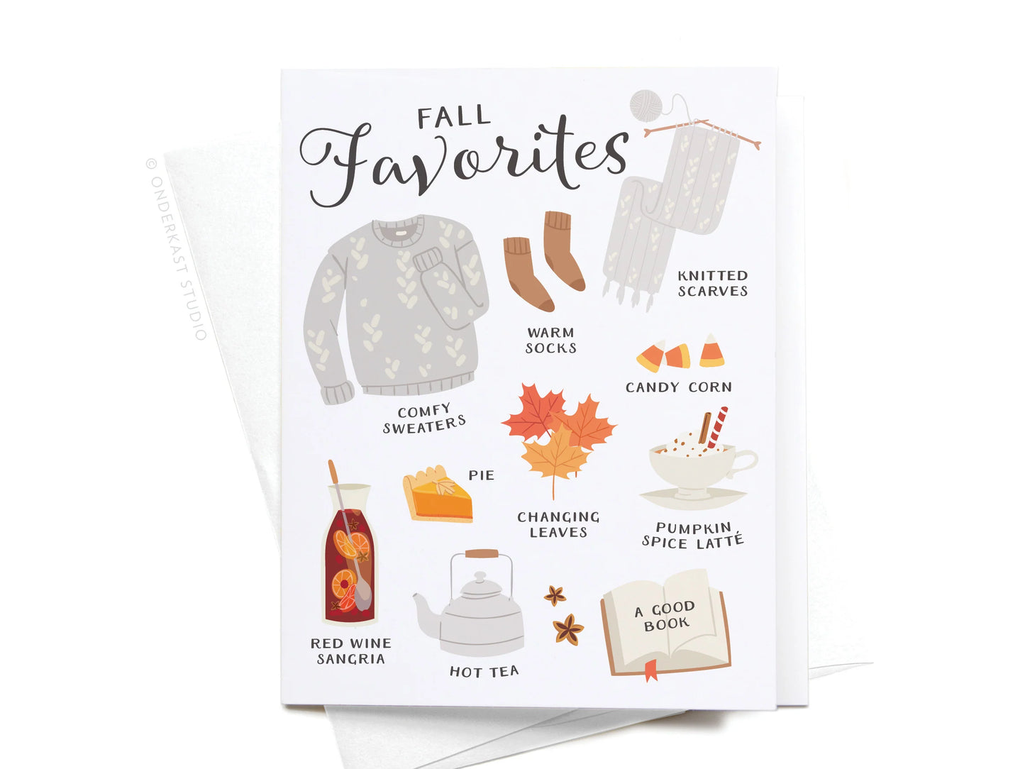 Fall Favorites Autumn Greeting Card