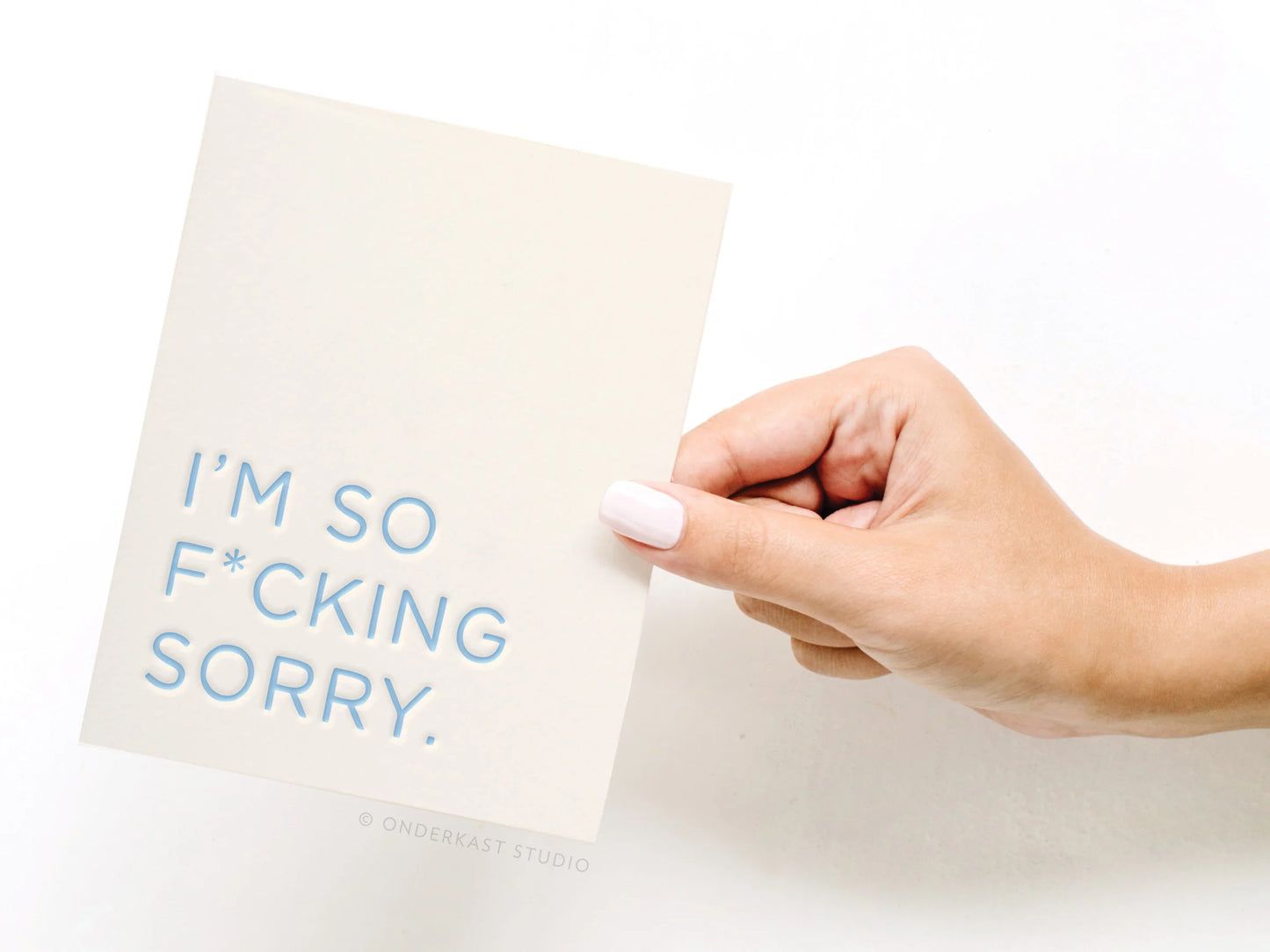 So F*cking Sorry Letterpress Sympathy Greeting Card